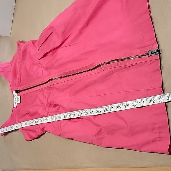 BB Dakota, Hot Pink Size 4, Barbiecore Fitted Dress, Full Zip Front Closure, EUC - Picture 10 of 11